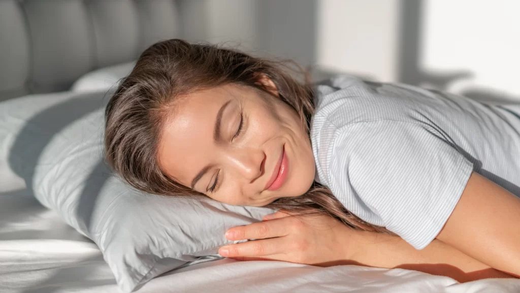 Sleeping on belly with neck stiffness pain